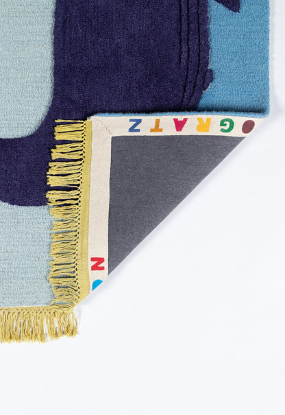 Novogratz Atticus  Blue  Contemporary