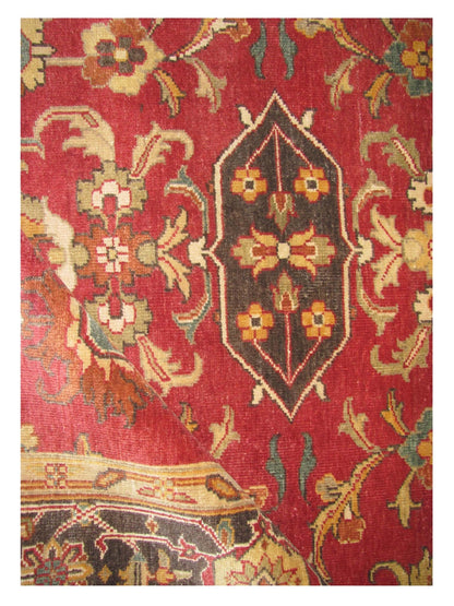 Artisan Helena Red Charcoal Traditional Knotted Rug - Rugs - Artisan - Atlanta Designer Rugs