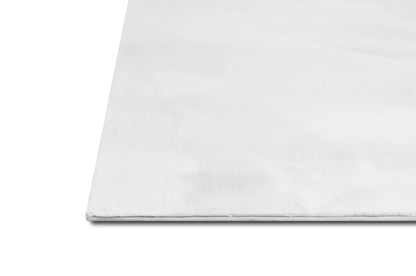 American Cover Design Rabbit Fur Bunny White  Modern Machine Woven Rug