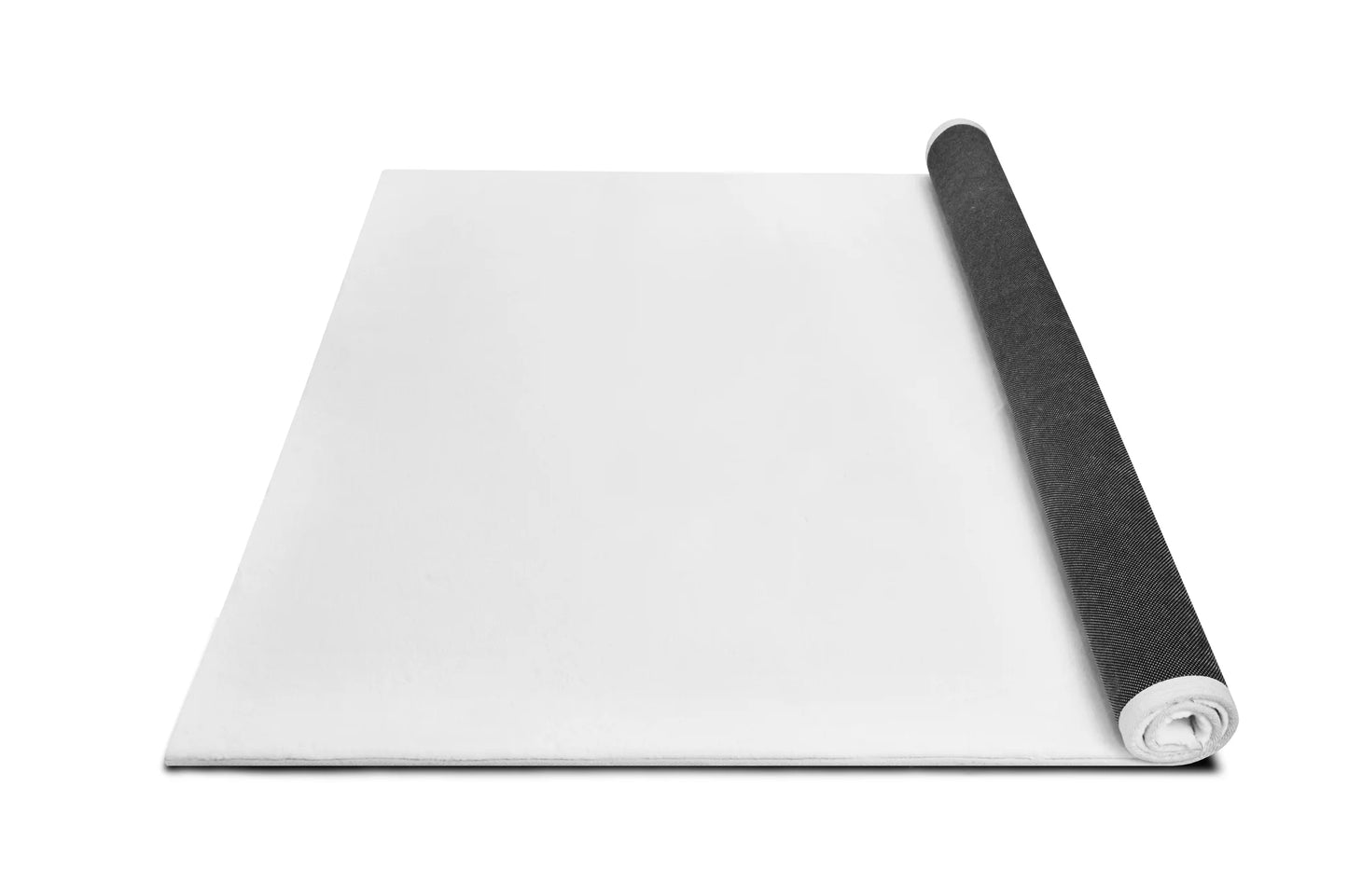 American Cover Design Rabbit Fur Bunny White  Modern Machine Woven Rug