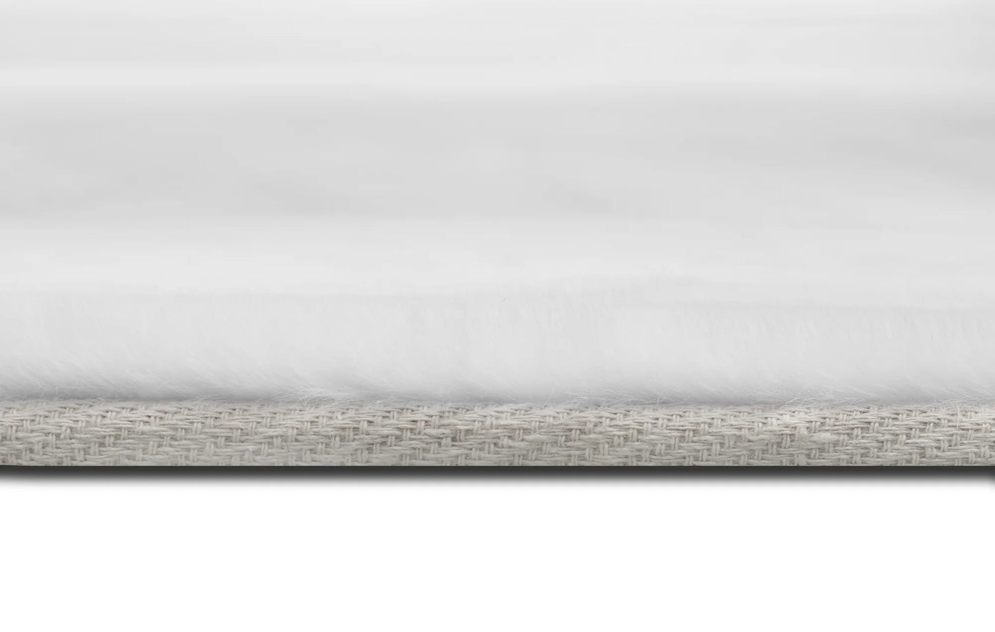 American Cover Design Rabbit Fur Bunny White  Modern Machine Woven Rug