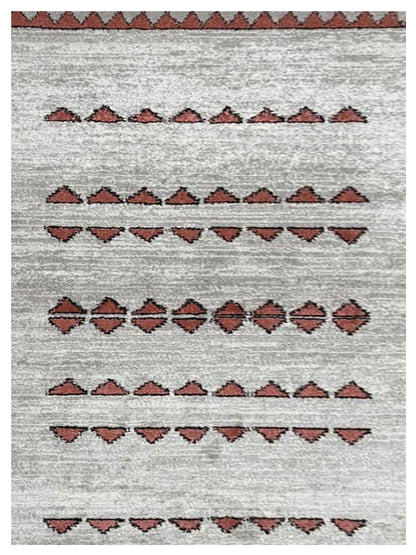 Artisan Stana  White Red  Machinemade Rug