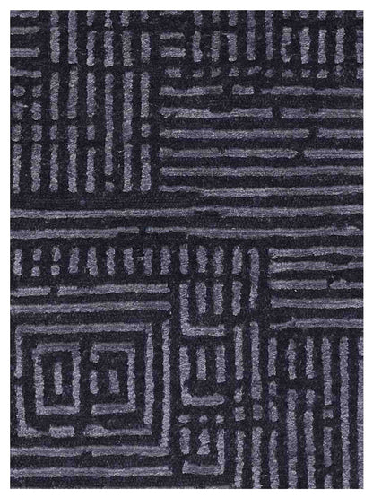 Artisan Mary  Blue  Contemporary Knotted Rug