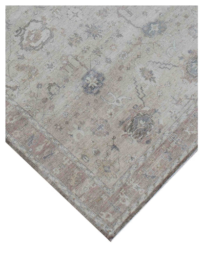 Artisan Julie  Beige Taupe Traditional Knotted Rug