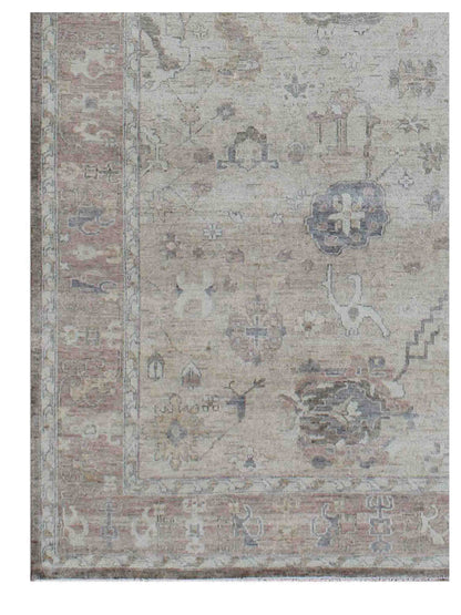 Artisan Julie  Beige Taupe Traditional Knotted Rug