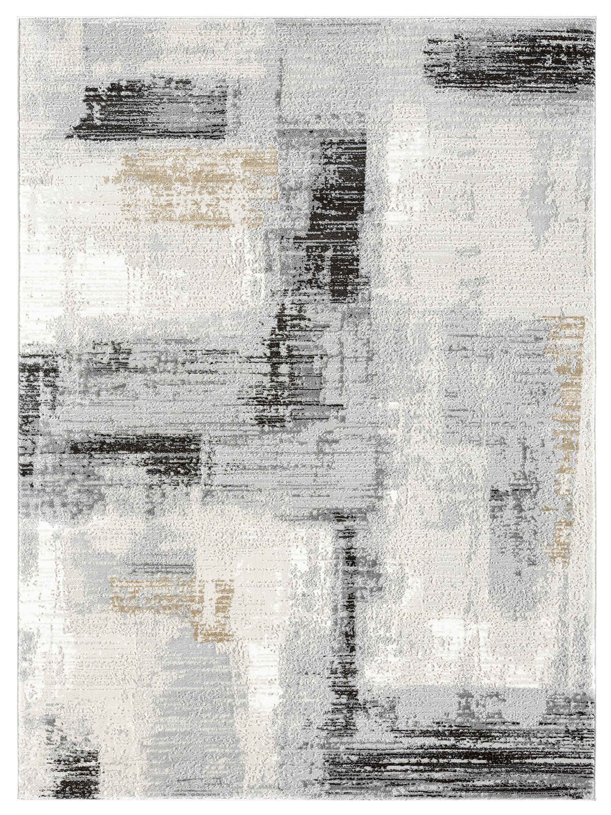 American Cover Design Astoria 940 Coal  Modern Machine Woven Rug