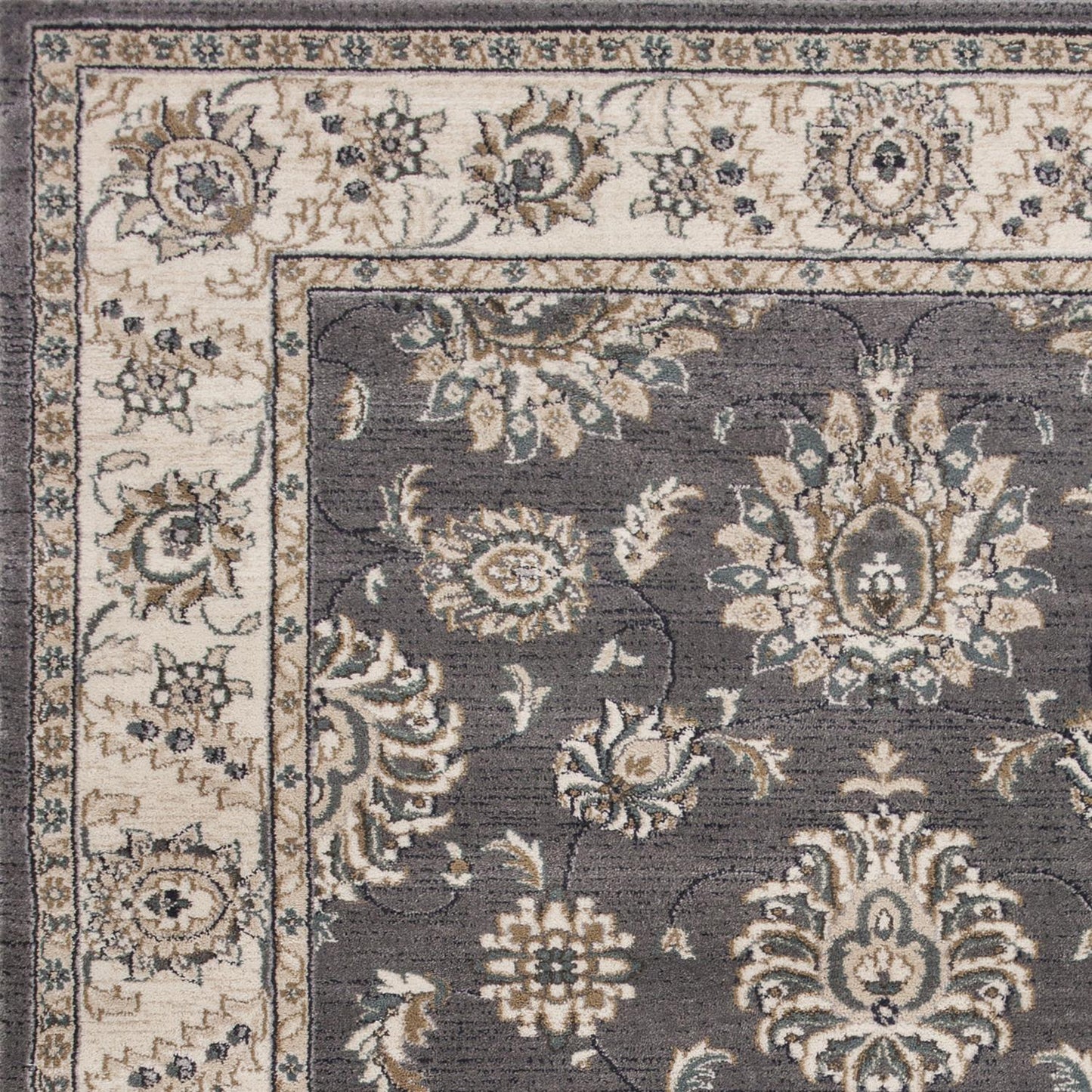 Kas Avalon 5608 Grey Ivory Traditional Machine Woven Rug
