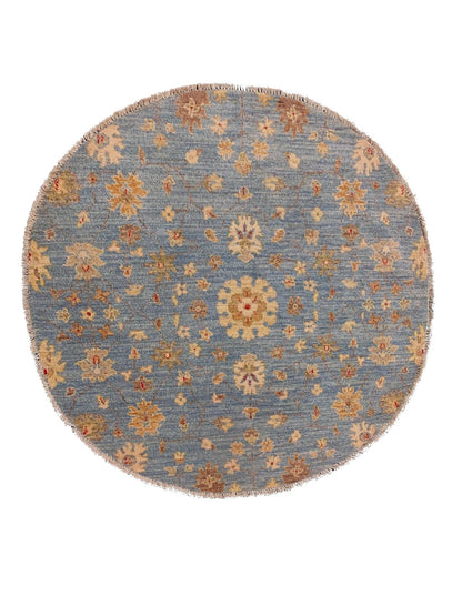 Artisan Patricia Aqua Traditional Knotted Rug - Rugs - Artisan - Atlanta Designer Rugs