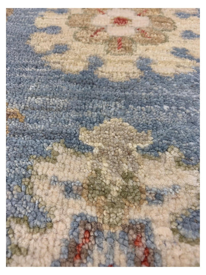 Artisan Patricia Aqua Traditional Knotted Rug - Rugs - Artisan - Atlanta Designer Rugs