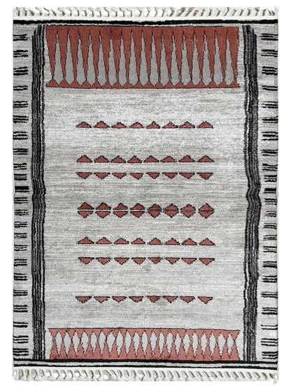 Artisan Stana White Red Machinemade Rug - Rugs - Artisan - Atlanta Designer Rugs