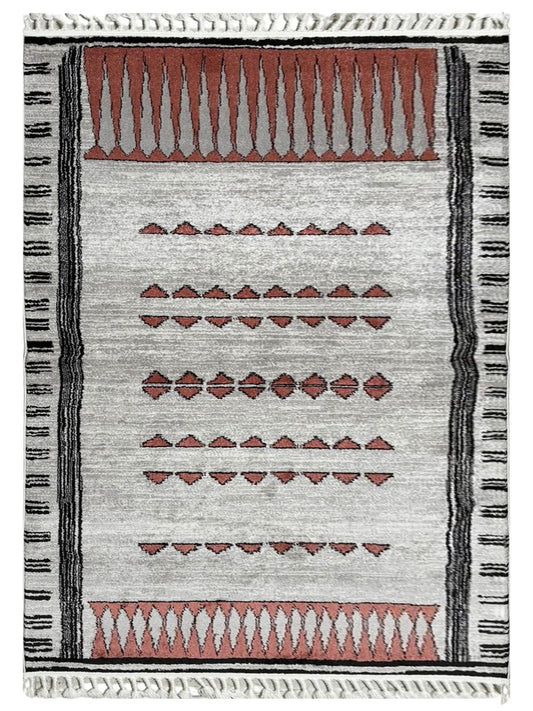 Artisan Stana White Red Machinemade Rug - Rugs - Artisan - Atlanta Designer Rugs