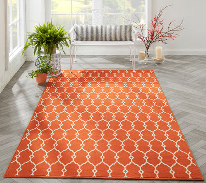 Momeni Baja  Orange  Contemporary