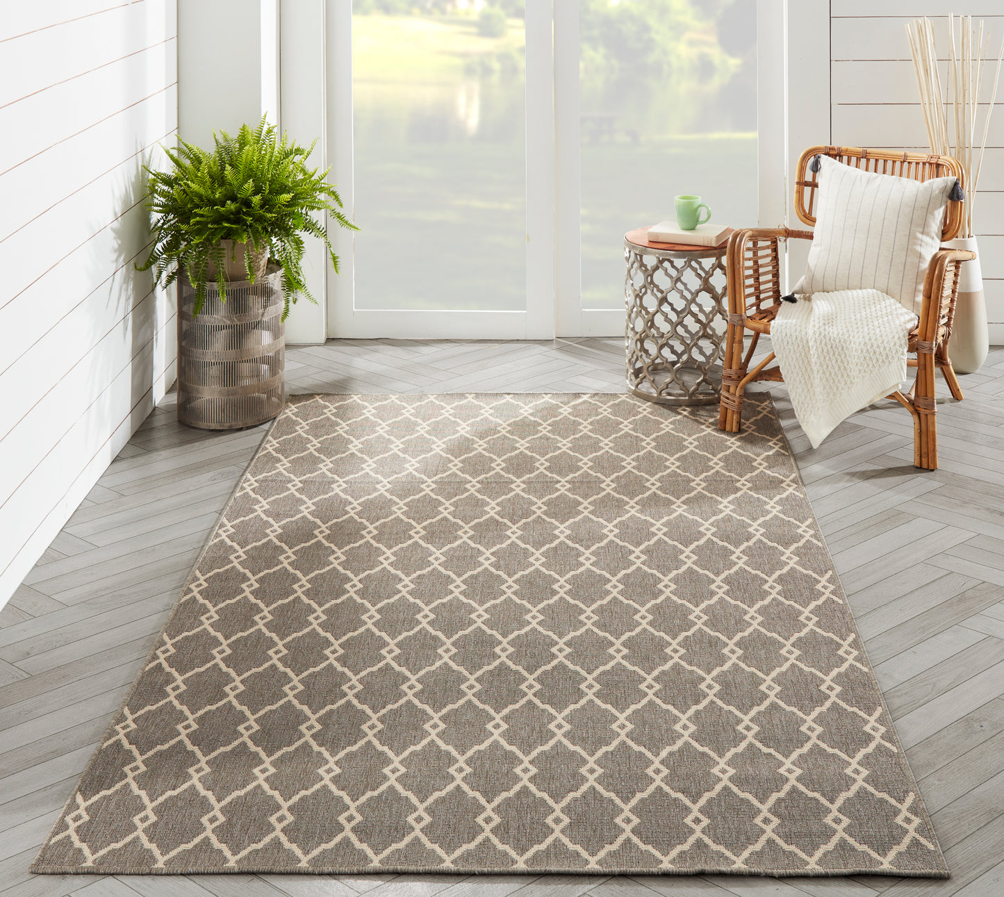 Momeni Baja  Taupe  Contemporary
