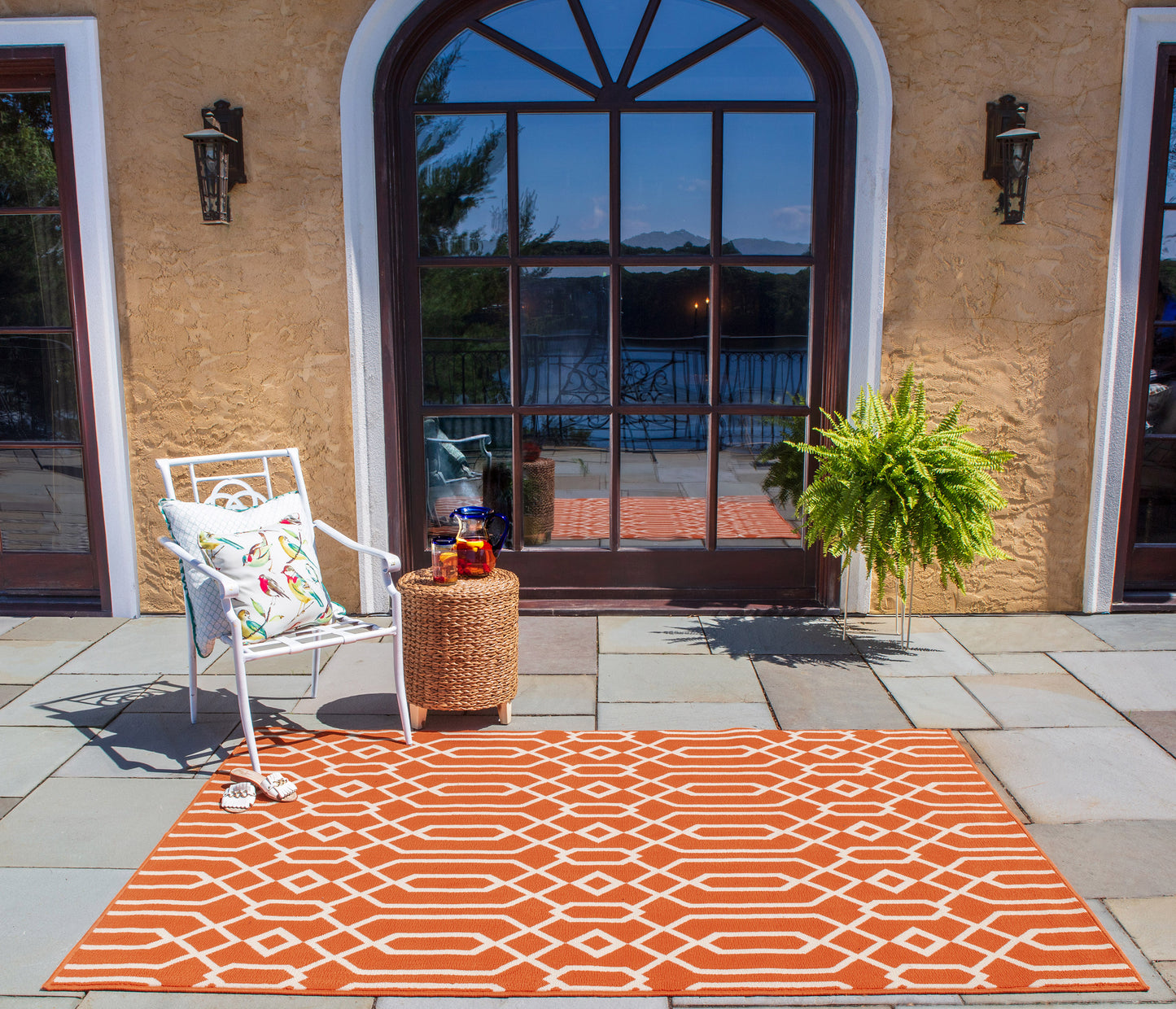 Momeni Baja  Orange  Contemporary