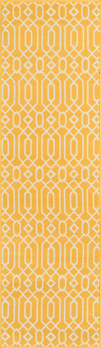 Momeni Baja  Yellow  Contemporary
