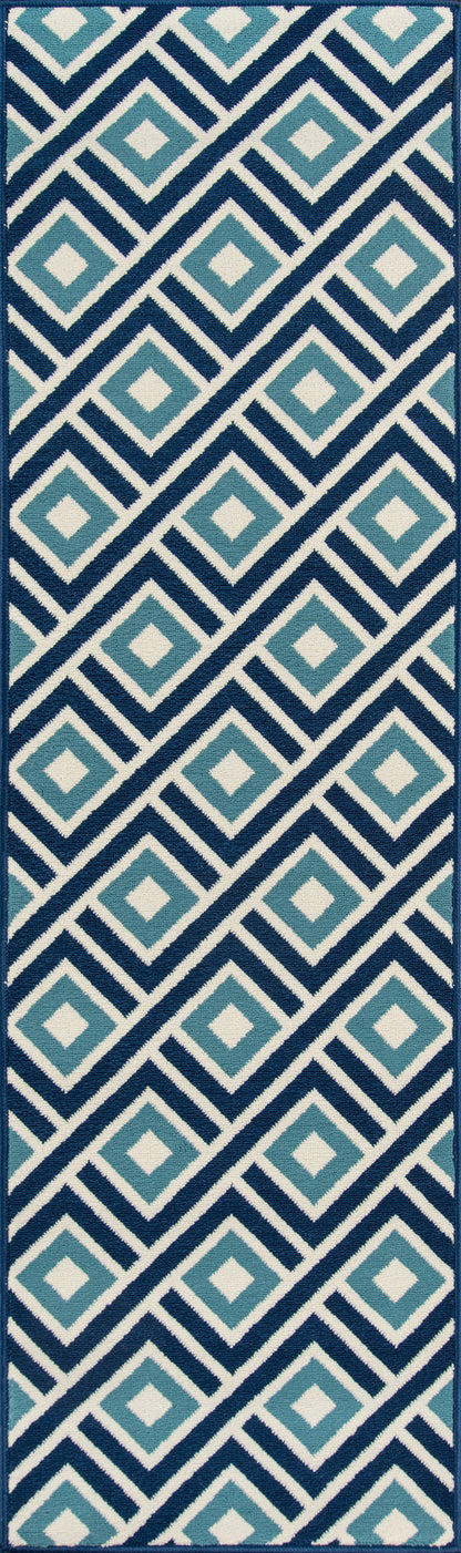 Momeni Baja  Blue  Contemporary