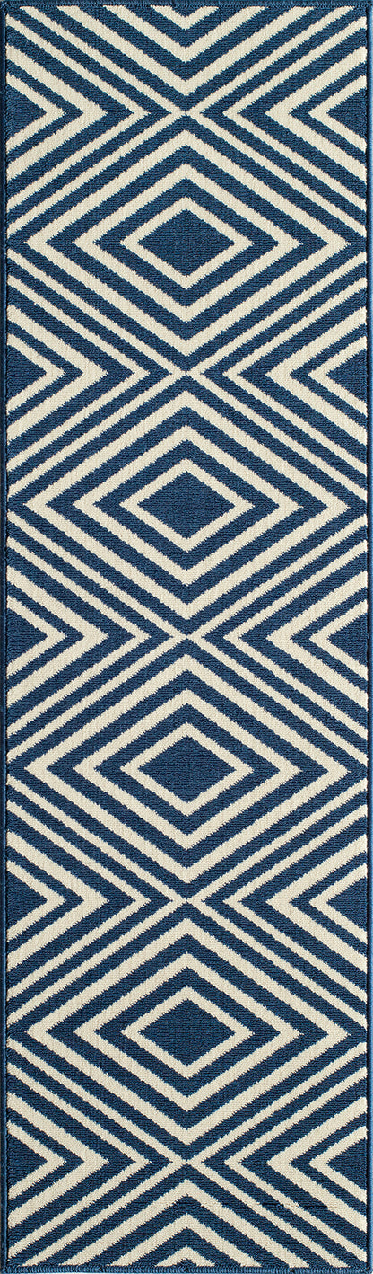 Momeni Baja  Navy  Contemporary