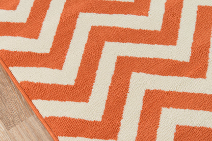 Momeni Baja  Orange  Contemporary