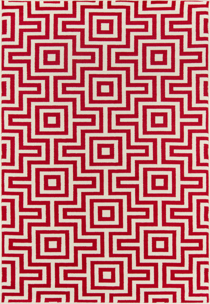 Momeni Baja  Red  Contemporary