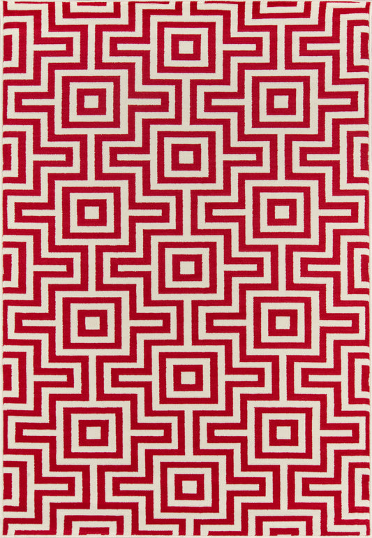 Momeni Baja  Red  Contemporary