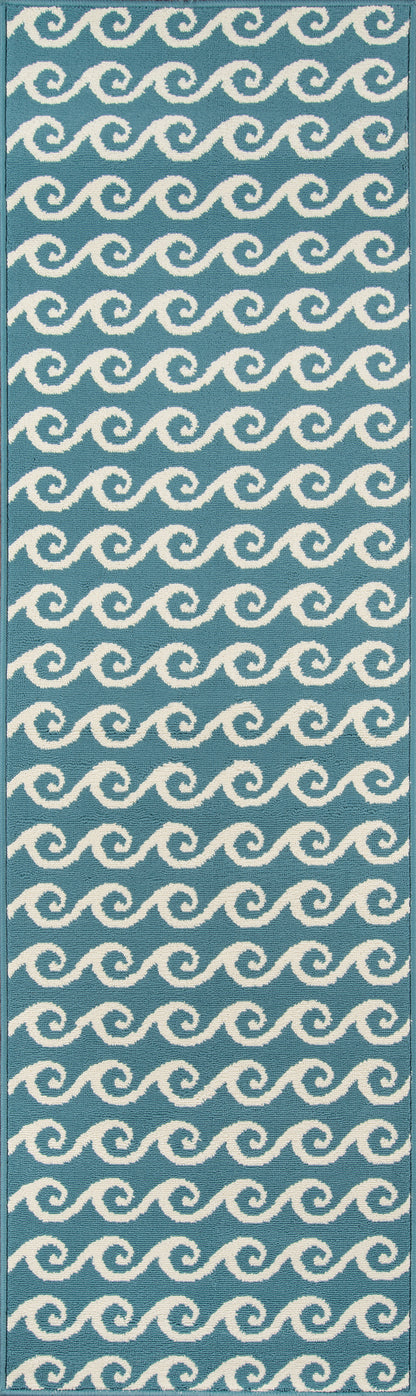 Momeni Baja  Blue  Contemporary