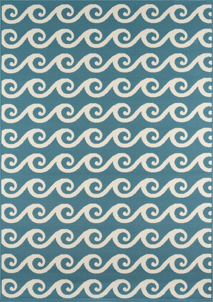 Momeni Baja  Blue  Contemporary