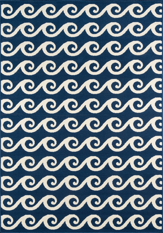 Momeni Baja  Navy  Contemporary