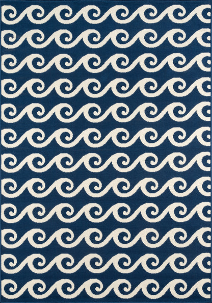 Momeni Baja  Navy  Contemporary