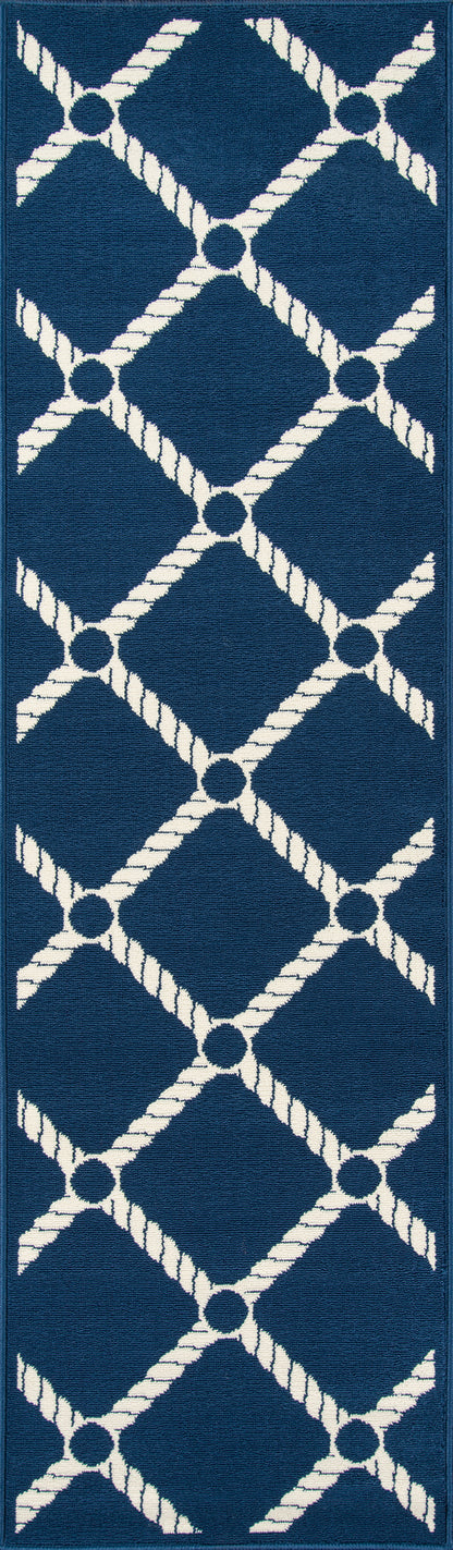 Momeni Baja  Navy  Contemporary