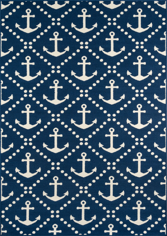 Momeni Baja  Navy  Contemporary