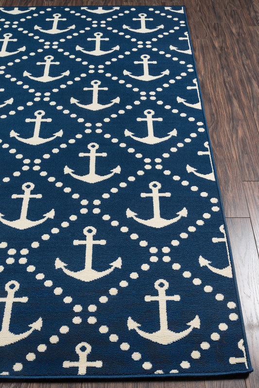 Momeni Baja  Navy  Contemporary