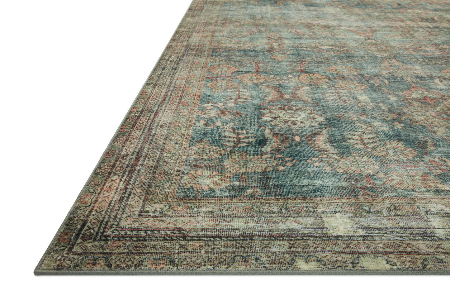 Magnolia Home by Joanna Gaines x Loloi Banks  Ocean Spice Machine Washable