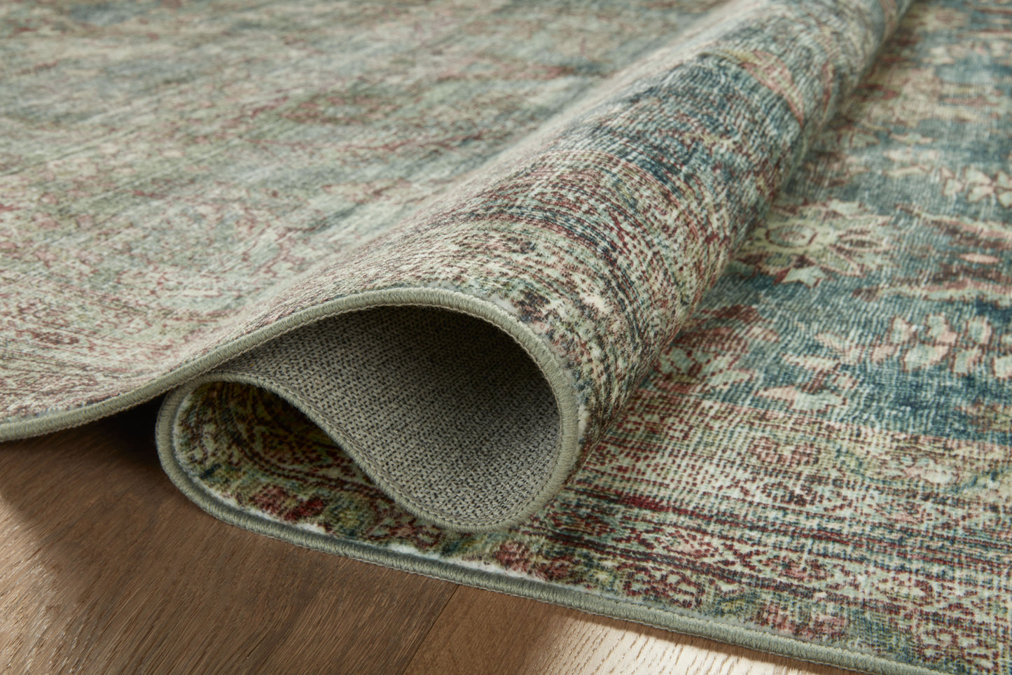 Magnolia Home by Joanna Gaines x Loloi Banks  Ocean Spice Machine Washable