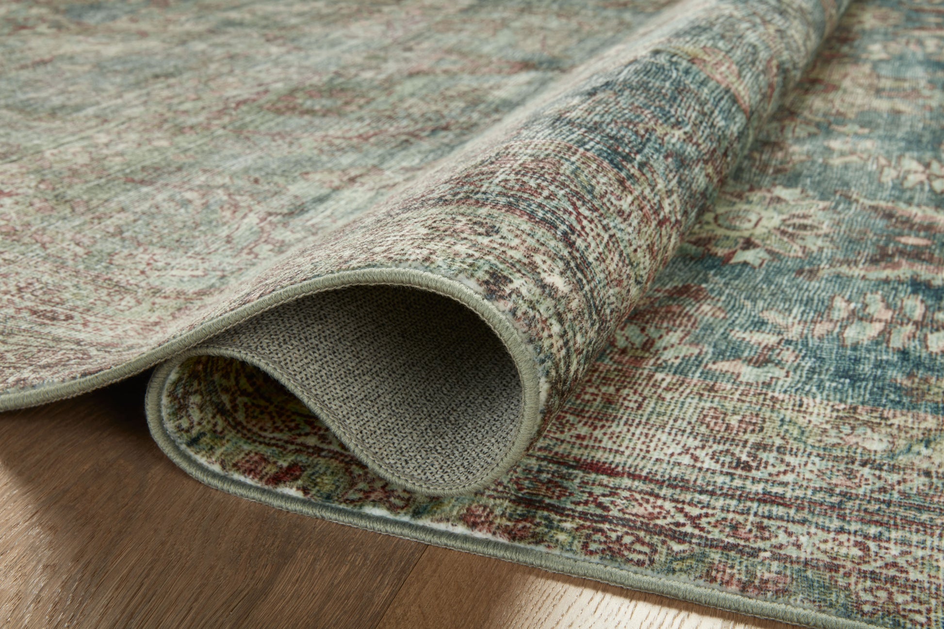 Magnolia Home by Joanna Gaines x Loloi Banks  Ocean Spice Machine Washable