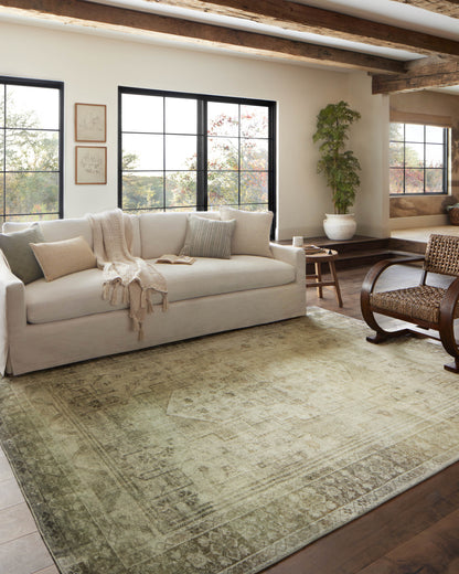 Magnolia Home by Joanna Gaines x Loloi Banks  Natural Granite Machine Washable