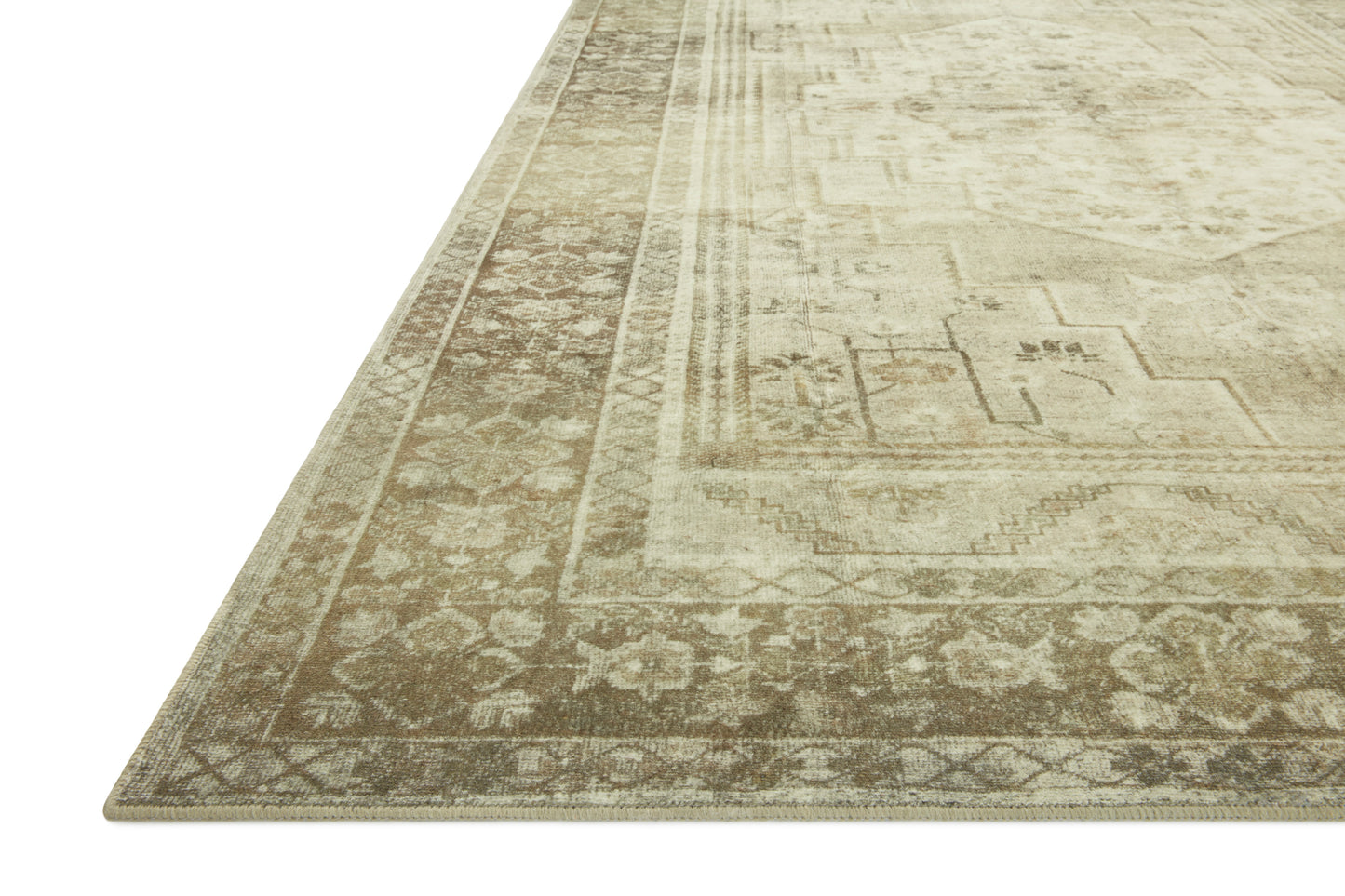 Magnolia Home by Joanna Gaines x Loloi Banks  Natural Granite Machine Washable