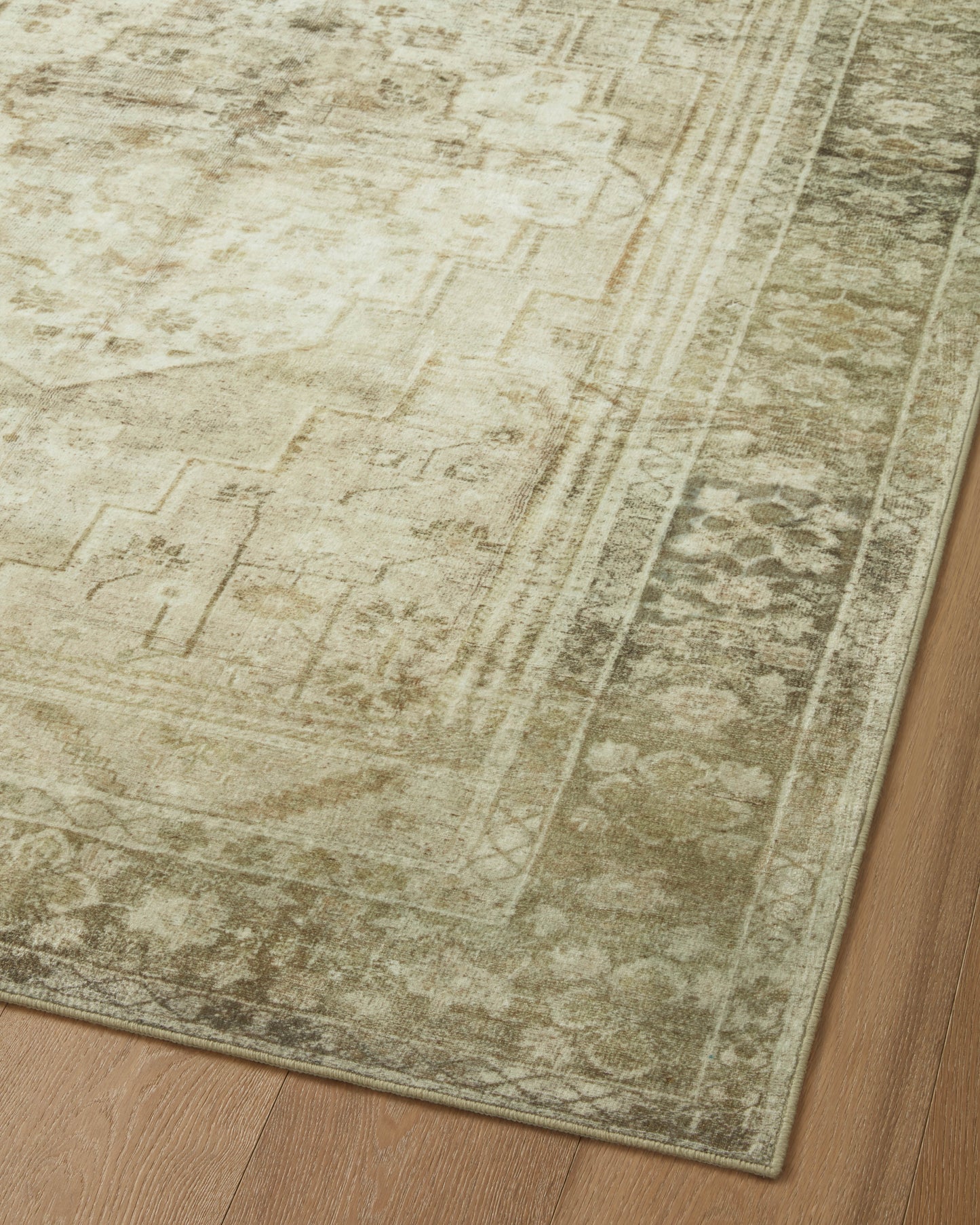 Magnolia Home by Joanna Gaines x Loloi Banks  Natural Granite Machine Washable