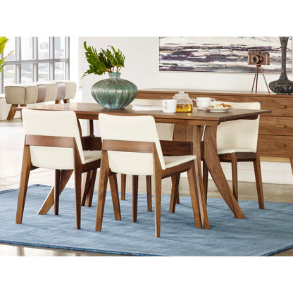 Moes Home Dining Tables Florence Brown Mid-Century Modern Furniture