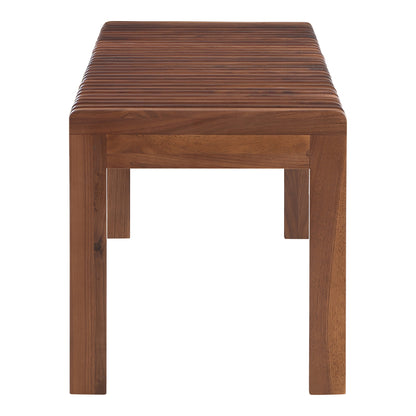 Moes Home Benches Rohe Brown Mid-Century Modern Furniture