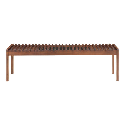 Moes Home Benches Rohe Brown Mid-Century Modern Furniture