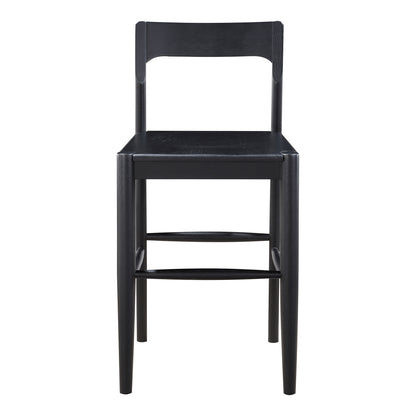 Moes Home Counter Stools Owing Black Mid-Century Modern Furniture