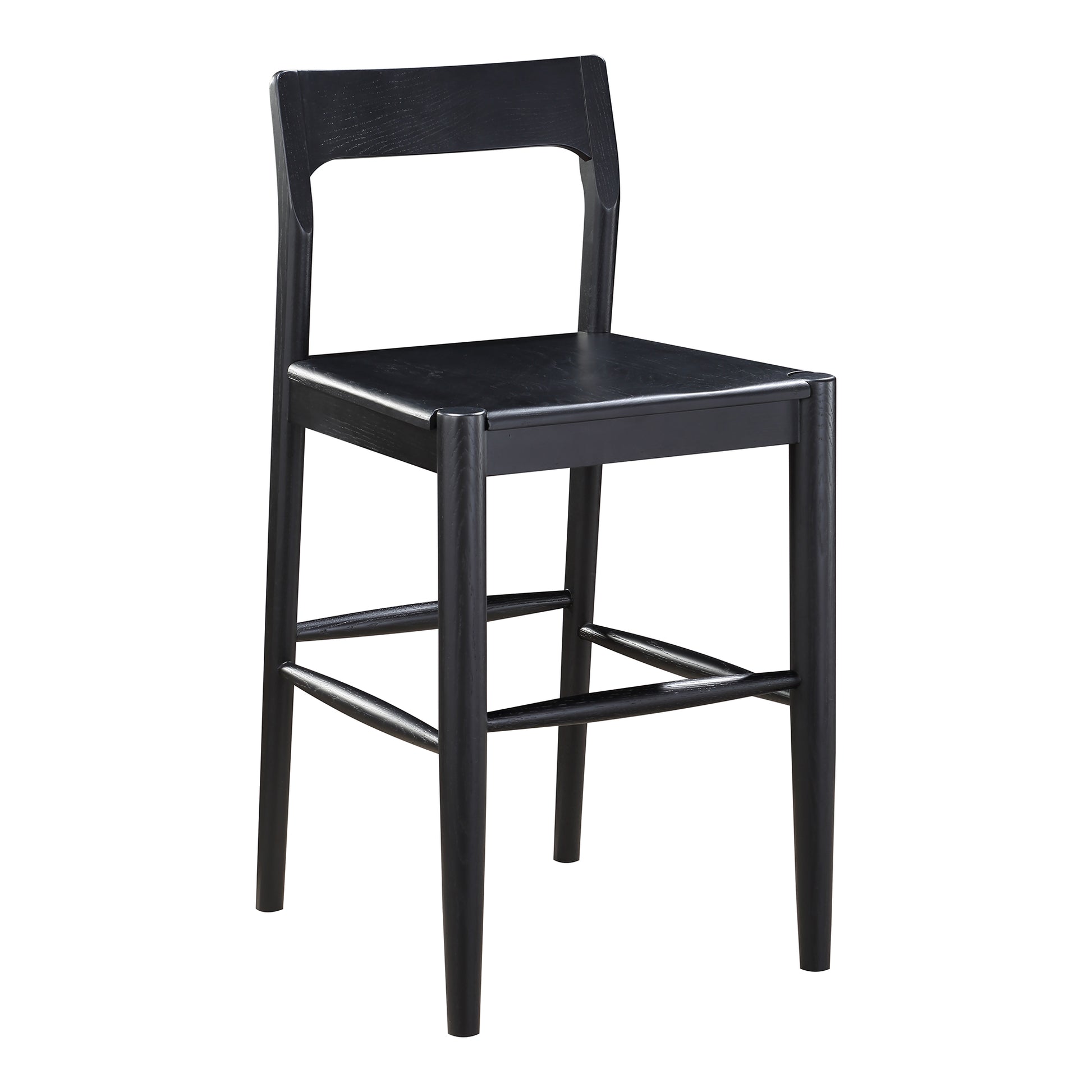 Moes Home Counter Stools Owing Black Mid-Century Modern Furniture