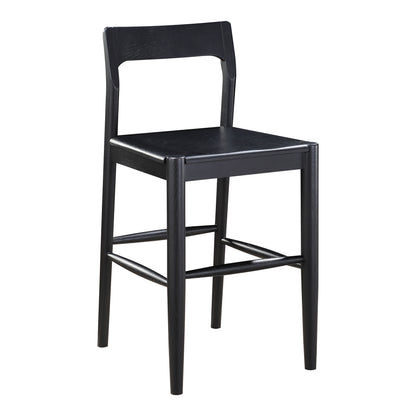 Moes Home Counter Stools Owing Black Mid-Century Modern Furniture