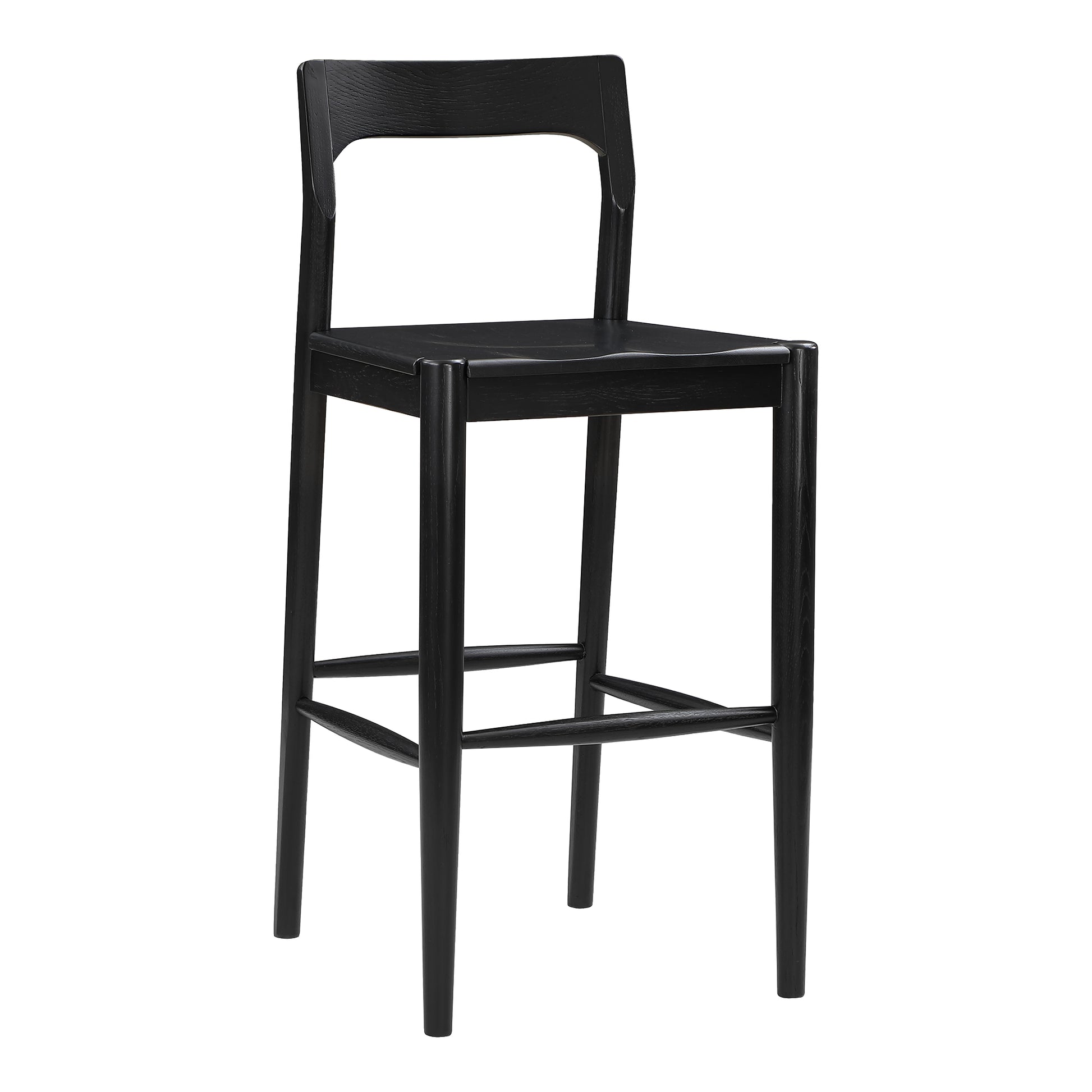 Moes Home Bar Stools Owing Black Mid-Century Modern Furniture