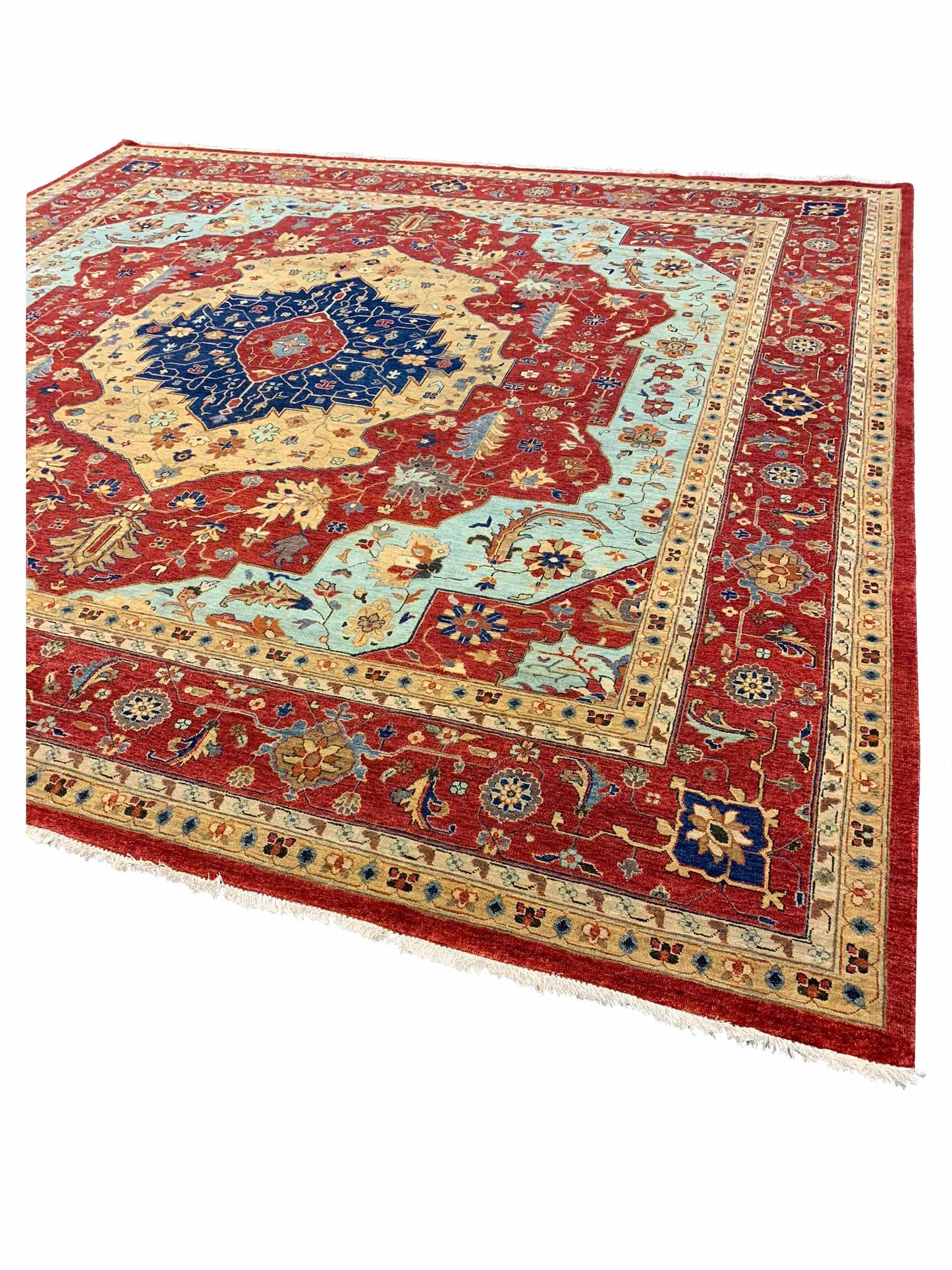 Artisan Anna  Red  Traditional Knotted Rug