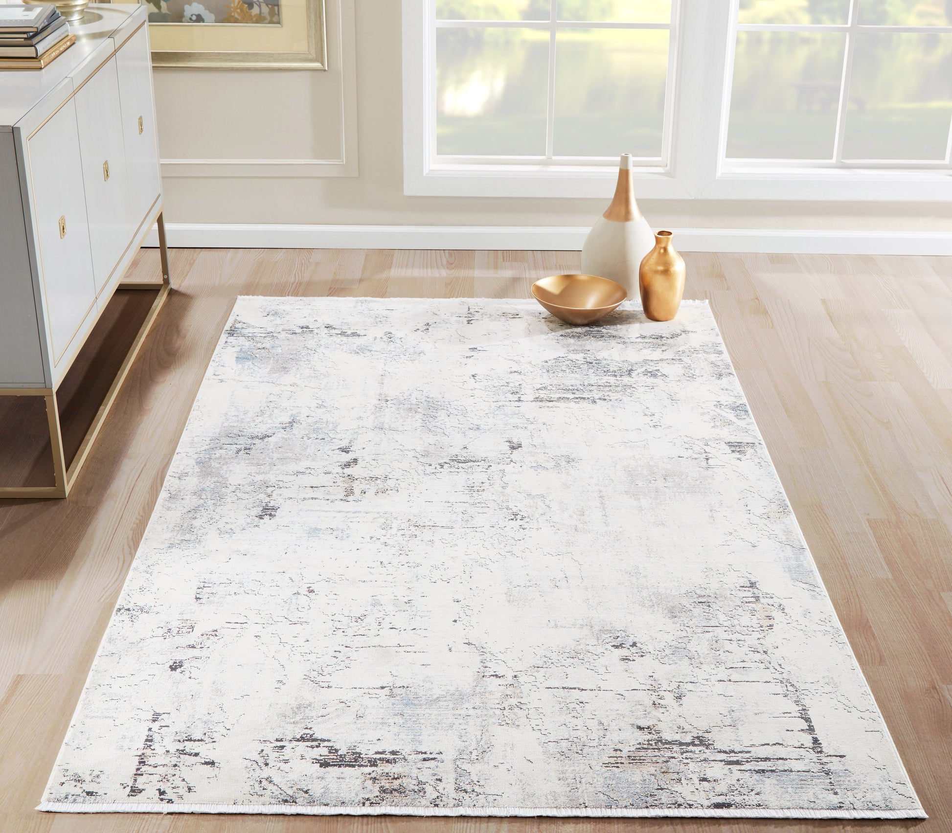Momeni Bergen  Ivory  Contemporary
