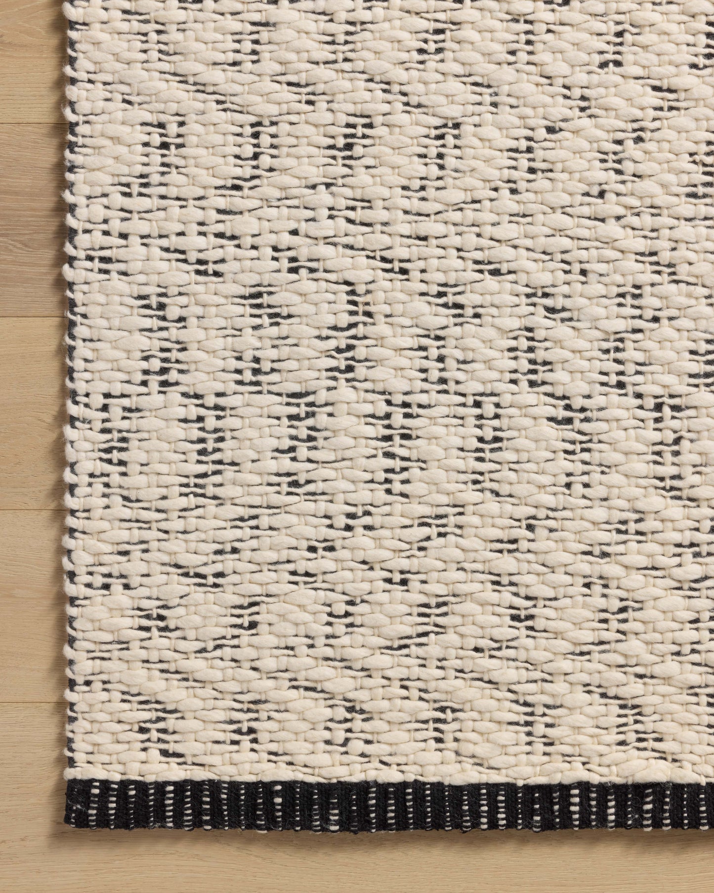 Magnolia Home by Joanna Gaines x Loloi Betty  Ivory Black Transitional