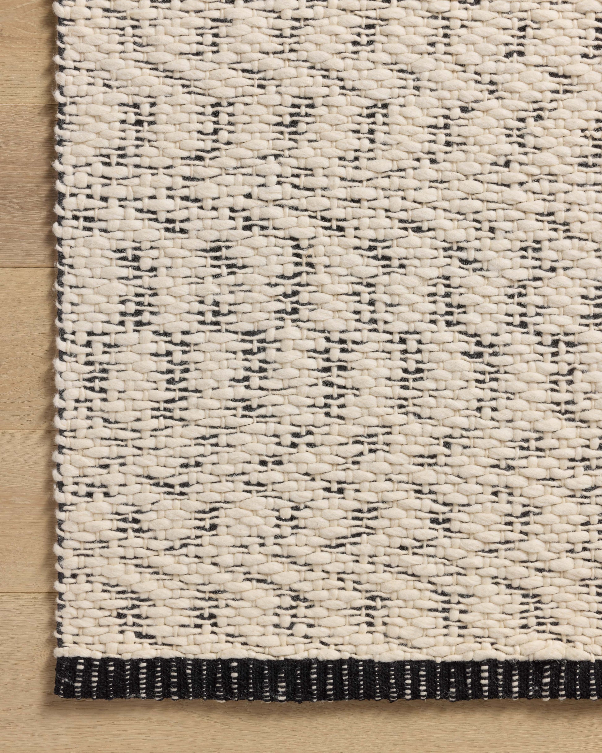 Magnolia Home by Joanna Gaines x Loloi Betty  Ivory Black Transitional