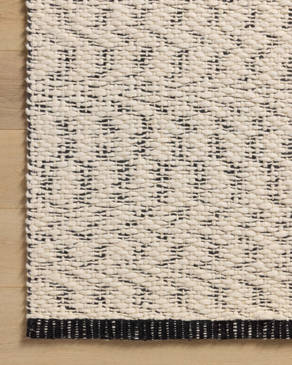 Magnolia Home by Joanna Gaines x Loloi Betty  Ivory Black Transitional