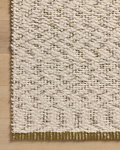 Magnolia Home by Joanna Gaines x Loloi Betty  Ivory Green Transitional